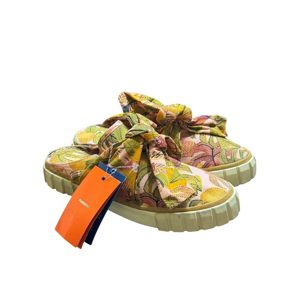 Farm Rio Women’s Summer Dream Mule Sneaker With Bows NEW Size 12